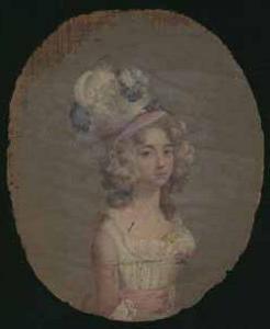 路易莎·凯瑟琳·约翰逊的微缩肖像